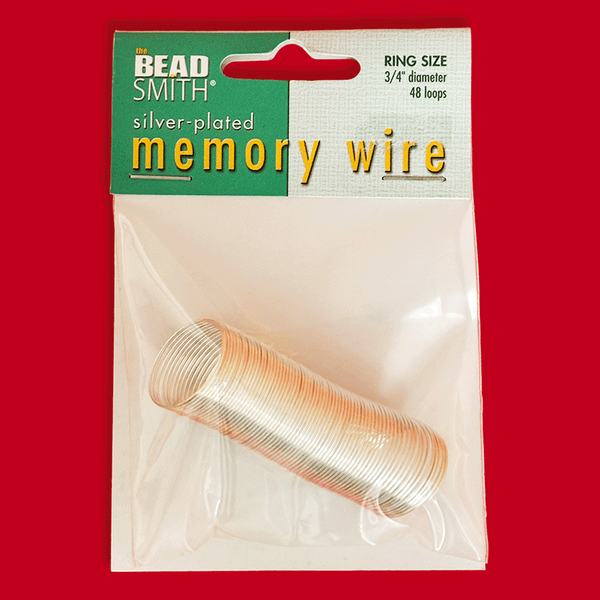 Silver Memory Wire Memory Wire for Ring; Silver Plated, 2.25
