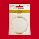 Memory Wire, Silver Plated; 2-1/4 diameter-12loops