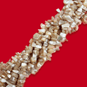 Mother of Pearl, Cream Chips Beads - 18mm