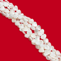 Mother of Pearl, White Hearts Beads - 7mm