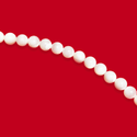 Mother of Pearl, White Round Beads - 8mm