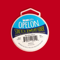 Opelon, Stretch Jewelry Fiber, .7mm / 16.4ft - White