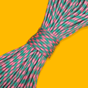 Cuerda Paracord / Paracord; 4mm: 34 yards - Pink & Turquoise