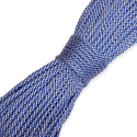 Cordón Paracord; 4mm: 34 yardas - Azul y Blanco