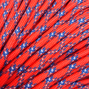 Cordón Paracord; 4mm: 34 yardas - Coral y Azul Royal
