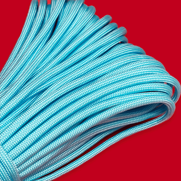 Cordón  Paracord; 4mm: 34 yardas - Azul Claro