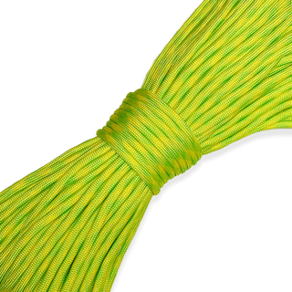 Cuerda Paracord / Paracord; 4mm: 34 yards - Neon Green & Yellow