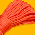 Cordón Paracord; 4mm: 34 yardas - Anaranjado Neón