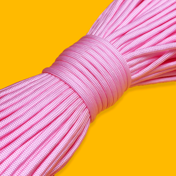 Cuerda Paracord / Paracord; 4mm: 34 yards - Light Pink