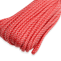 Cordón Paracord; 4mm: 34 yardas - Rojo y Blanco