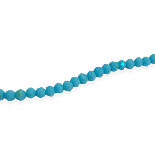Rondelle de Cristal, Azul Claro Tornasol AB