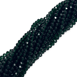 Rondelle de Cristal, Verde Esmeralda