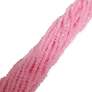 Rondelle de Cristal, Rosado Piggy