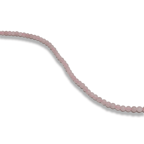 Cuarzo Rosado Mate / Rose Quartz Matte; 4mm - 1 Strand