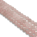 Cuentas Redondas Mate de Cuarzo Rosado - 8mm