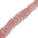 Cuentas Facetadas de Cuarzo Rosado Tipo Monedas- 8mm