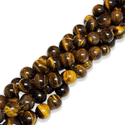 Ojo de Tigre / Tiger Eye Gemstone Beads - 16mm Round