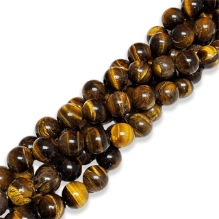 Ojo de Tigre / Tiger Eye Gemstone Beads - 16mm Round