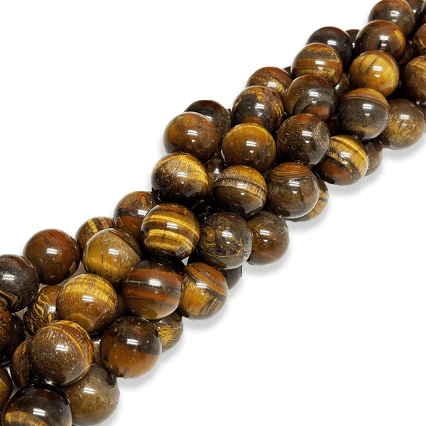 Ojo de Tigre / Tiger Eye Gemstone Beads - 18mm Round