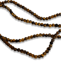Ojo de Tigre Mate / Tiger Eye Matte Gemstone Beads – 4mm Round