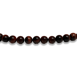 Ojo de Tigre Rojo / Red Tiger Eye Gemstone Beads - 12mm Round