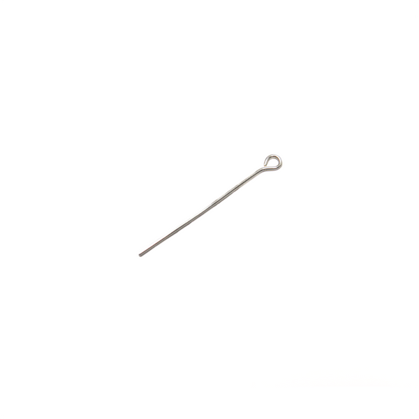 Eye Pin, Sterling Silver, 22 Gauge, 1 inch; 1 piece
