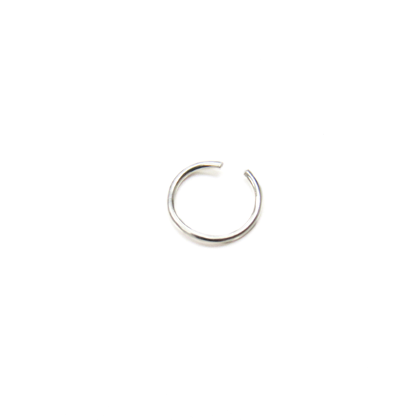 Jump Ring Open, Sterling Silver, 10mm; 1 piece