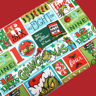 12 Days of Grinchmas - 100% Cotton Print Fabric, 44/45" Wide