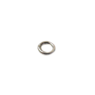 Jump Ring Closed, Sterling Silver, 16 Gauge, 6mm; 1 piece