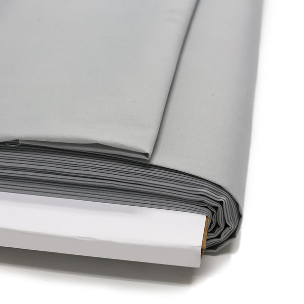 Grey, Poly/Cotton Broadcloth (Tremode) Fabric - 58" Wide; 1 Yard