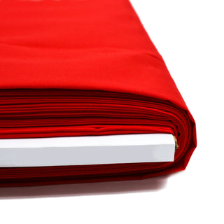 Red, Poly/Cotton Broadcloth (Tremode) Fabric - 58" Wide; 1 Yard