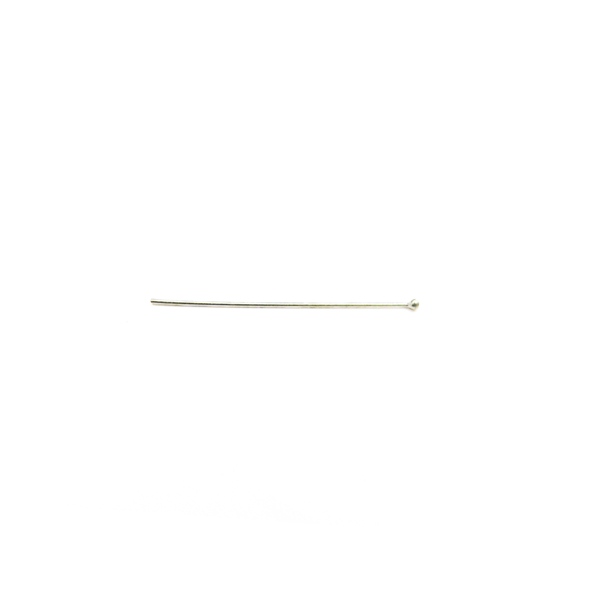 Ball Pin, Sterling Silver, 1 inch; 1 piece