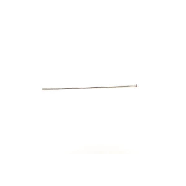 Head Pin, Sterling Silver, 2 inches; 1 piece