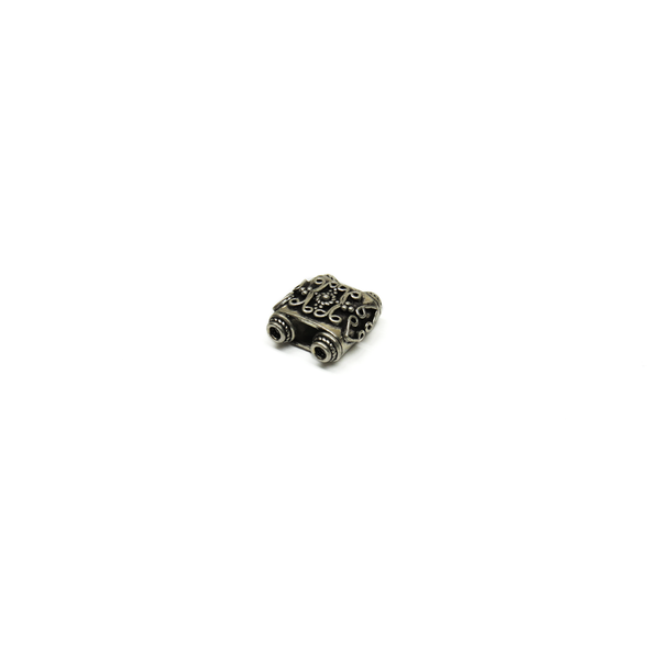 Two Strand Vintage Spacer, Sterling Silver, 16x15mm; 1 piece
