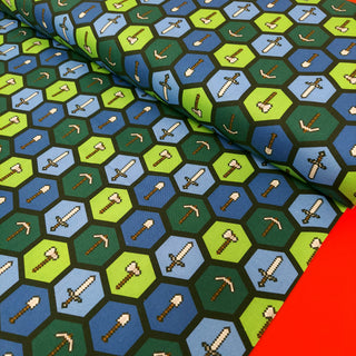 Minecraft Tools 100% Cotton Print Fabric, 44/45" Wide