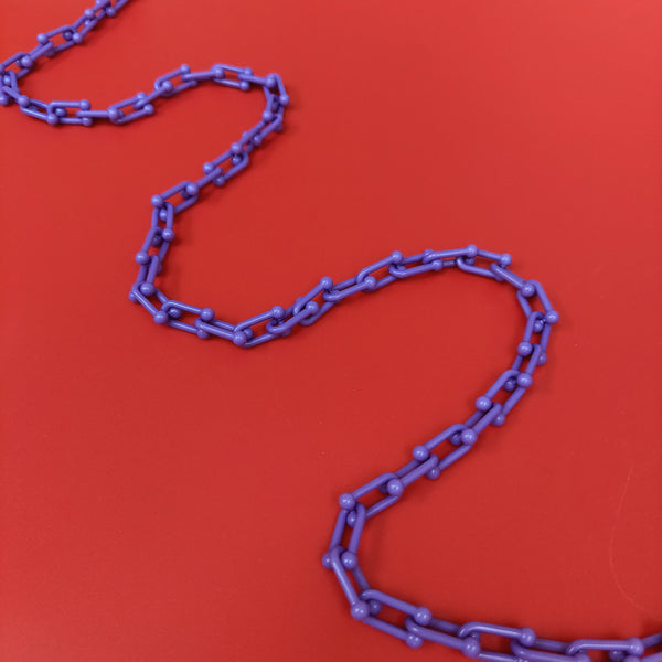 U-Link Acrylic Chain; Purple - 1 piece