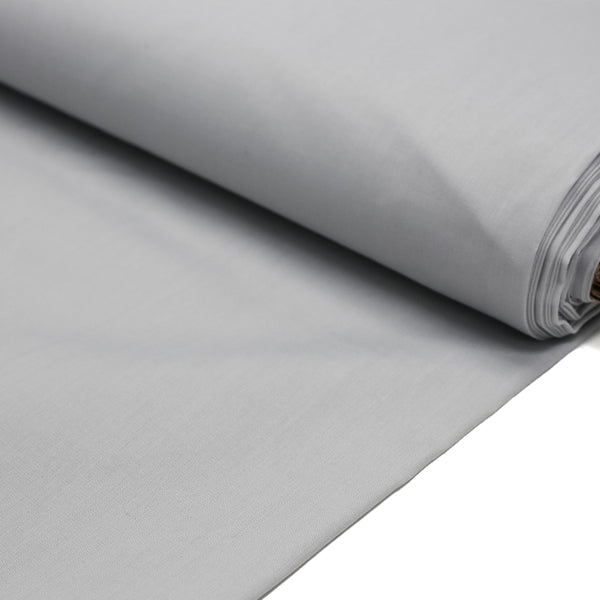 Grey, Poly/Cotton Broadcloth (Tremode) Fabric - 58" Wide; 1 Yard