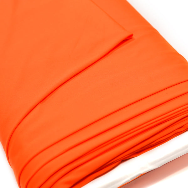 Neon Orange, Spandex Knit Fabric - 58" Wide; 1 Yard