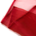 Red, Polyester Crystal Organza Fabric, Shiny - 58" Wide; 1 Yard