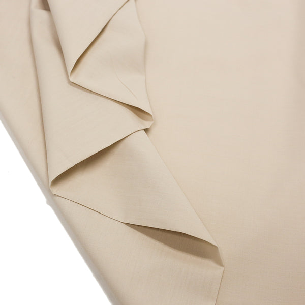 Beige, Poly/Cotton Broadcloth (Tremode) Fabric - 58" Wide; 1 Yard