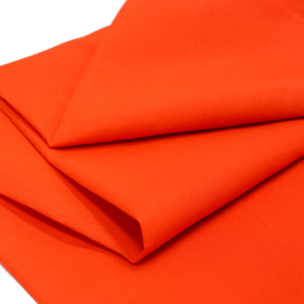 Orange, Poly/Cotton Broadcloth (Tremode)  Fabric - 45" Wide; 1 Yard