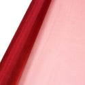 Red, Polyester Crystal Organza Fabric, Shiny - 58" Wide; 1 Yard