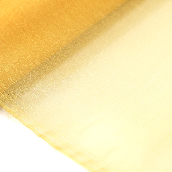 Yellow, Polyester Crystal Organza Fabric, Shiny - 58" Wide; 1 Yard