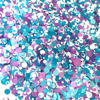 Blue Purple White Mix- Chunky Glitter, 2oz