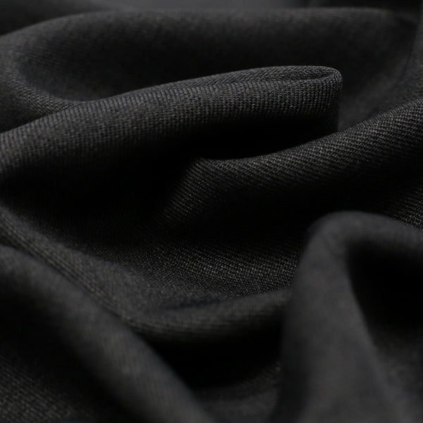 Charcoal, 100% Textured Uniform Super Suiting Fabric - 58" Wide; 1 Yard