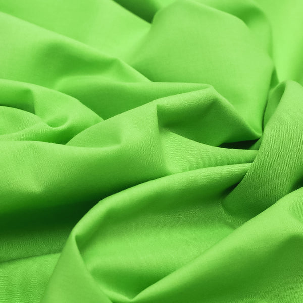 Chartreuse, Poly/Cotton Broadcloth (Tremode) Fabric - 45" Wide; 1 Yard