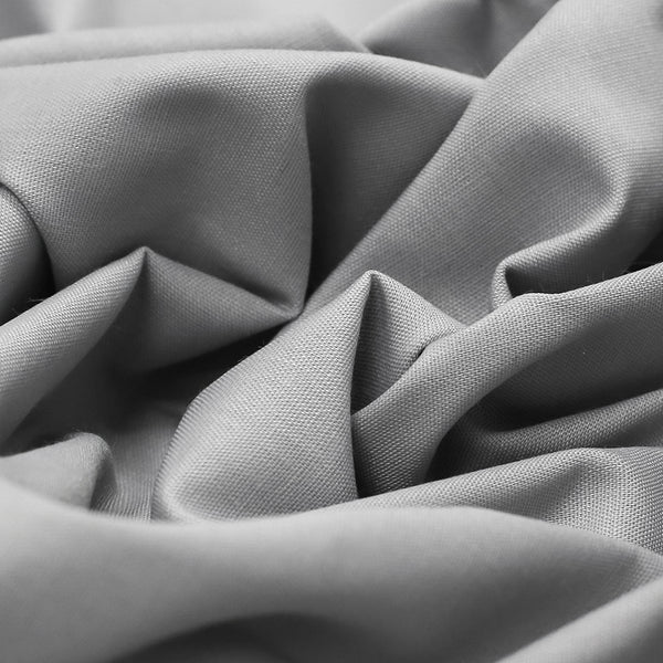 Grey, Poly/Cotton Broadcloth (Tremode) Fabric - 58" Wide; 1 Yard