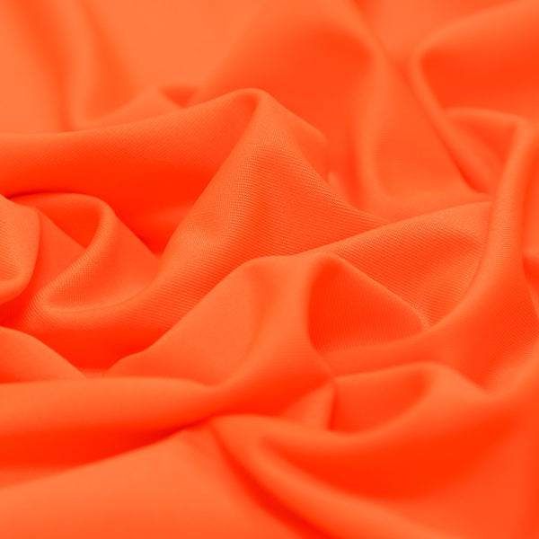 Neon Orange, Spandex Knit Fabric - 58" Wide; 1 Yard