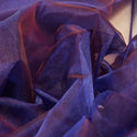 Purple, Polyester Crystal Organza Fabric, Shiny - 58" Wide; 1 Yard