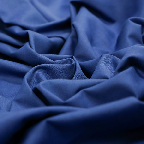Royal Blue, Poly/Cotton Broadcloth (Tremode)  Fabric - 58" Wide; 1 Yard